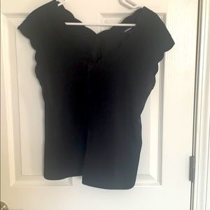 Black shirt sleeve shirt Express